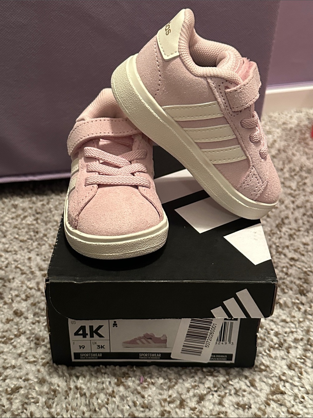 adidas Toddler Pink Grand Court 00s